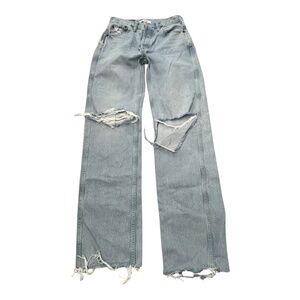 RE/DONE Destroyed 90's High Rise Loose Jeans Women's Size 26 2